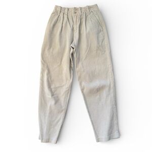 Lizsport Vintage Corduroy Women's Straight Leg Pants in Beige